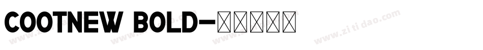 Cootnew Bold字体转换
